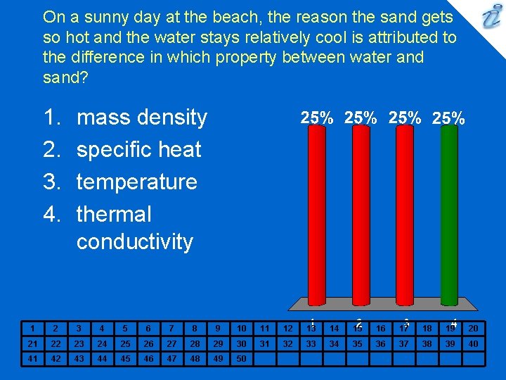 On a sunny day at the beach, the reason the sand gets so hot