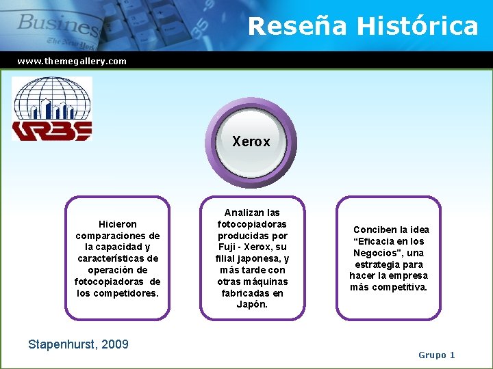Reseña Histórica www. themegallery. com Xerox Hicieron comparaciones de la capacidad y características de