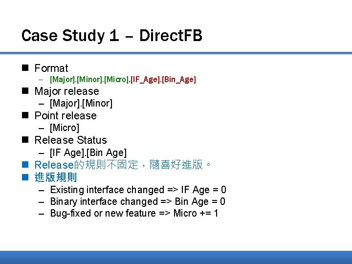 Case Study 1 – Direct. FB n Format – [Major]. [Minor]. [Micro]. [IF_Age]. [Bin_Age]