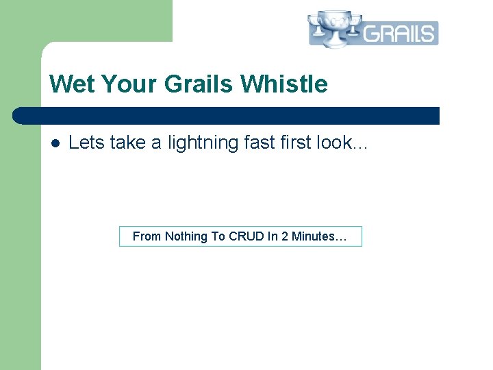 Wet Your Grails Whistle l Lets take a lightning fast first look… From Nothing