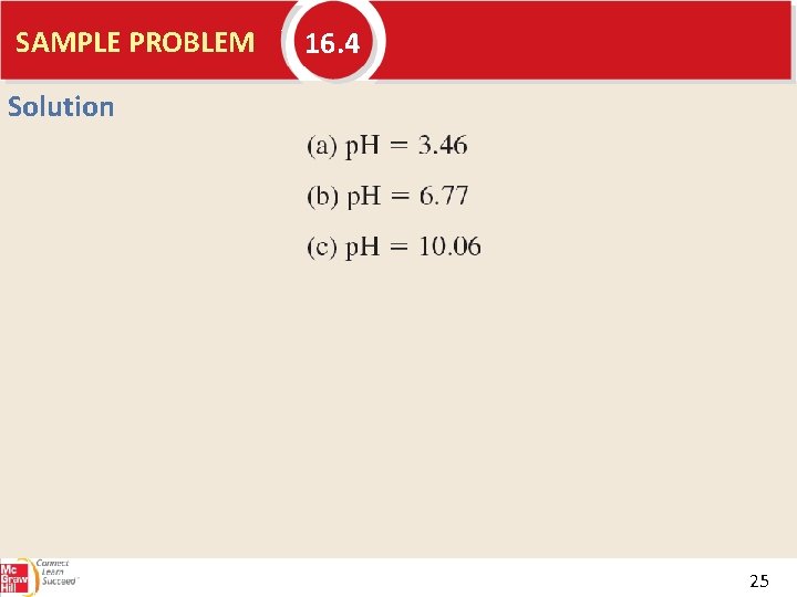 SAMPLE PROBLEM 16. 4 Solution 25 