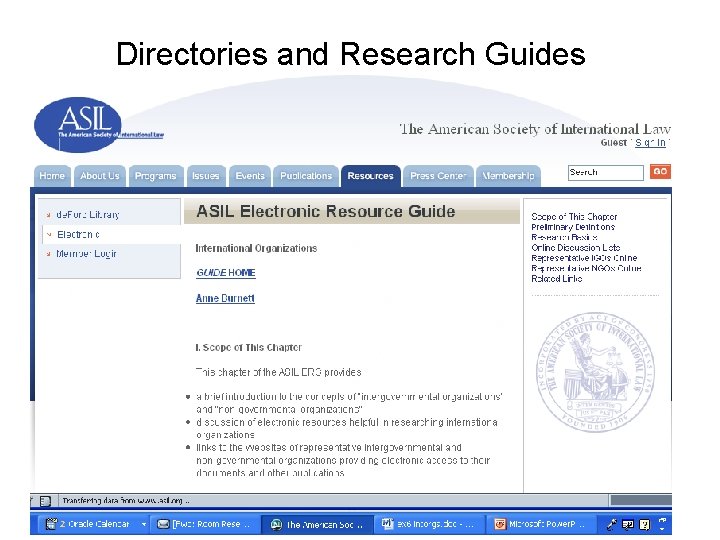 Directories and Research Guides 