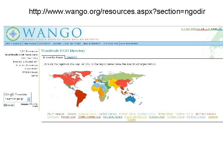 http: //www. wango. org/resources. aspx? section=ngodir 