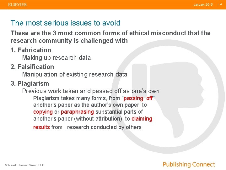 January 2015 The most serious issues to avoid These are the 3 most common