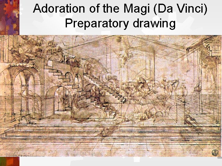 Adoration of the Magi (Da Vinci) Preparatory drawing 