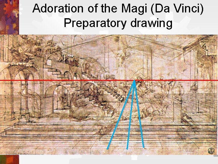 Adoration of the Magi (Da Vinci) Preparatory drawing 