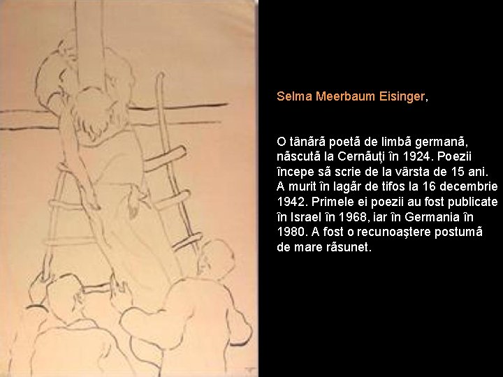 Selma Meerbaum Eisinger, O tânãrã poetã de limbã germanã, nãscutã la Cernãuţi în 1924.