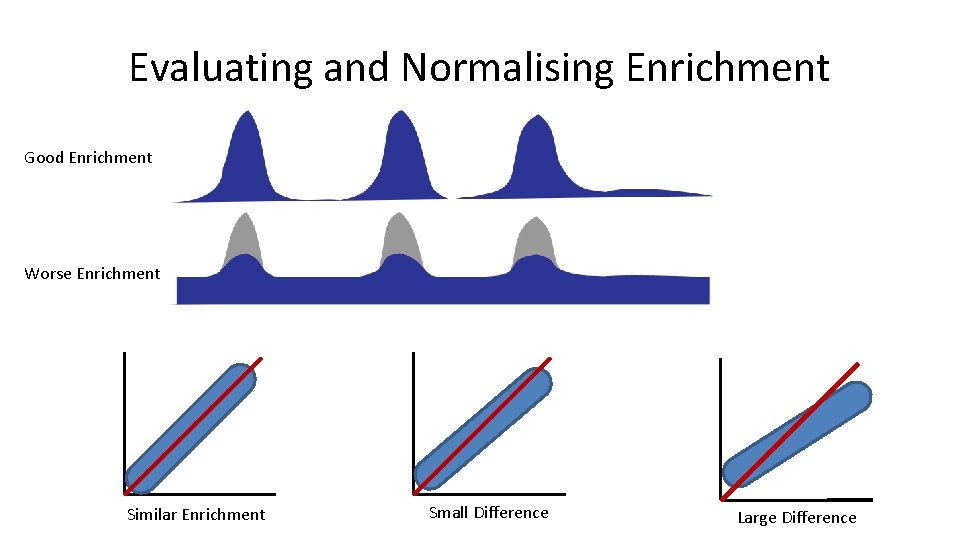 Evaluating and Normalising Enrichment Good Enrichment Worse Enrichment Similar Enrichment Small Difference Large Difference