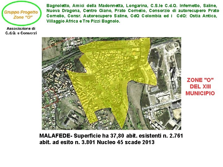 Bagnoletto, Amici della Madonnetta, Longarina, C. S. le C. d. Q. Infernetto, Saline, Nuova