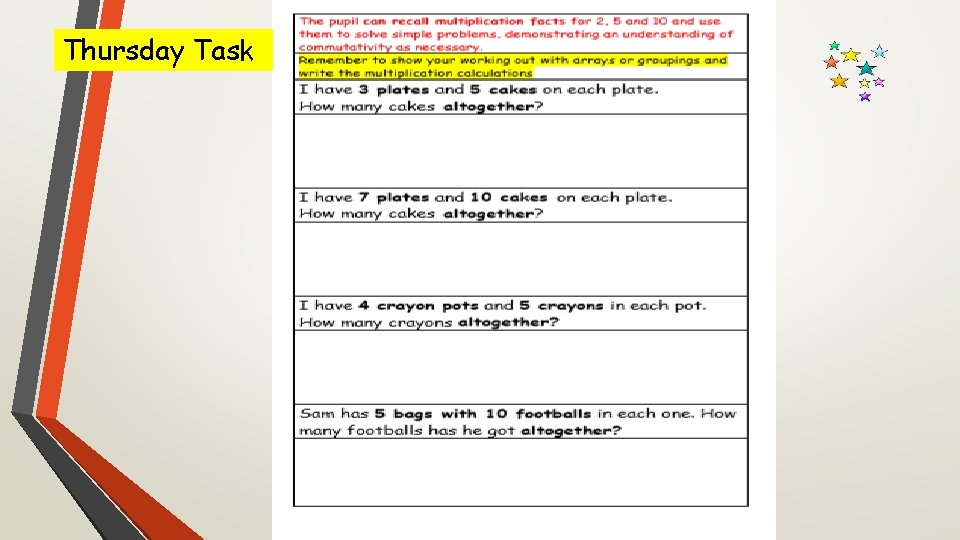 Thursday Task Thursday Task
