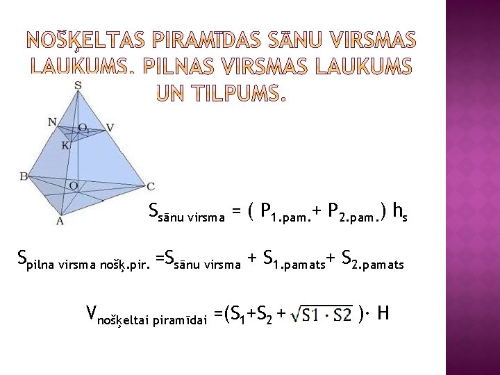 Ssānu virsma = ( P 1. pam. + P 2. pam. ) hs Spilna