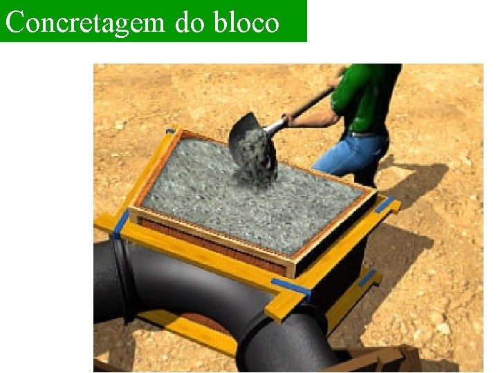 Concretagem do bloco 