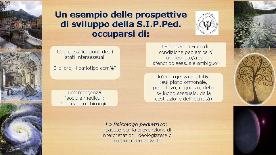 Un esempio delle prospettive di sviluppo della S. I. P. Ped. occuparsi di: Una