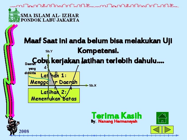 SMA ISLAM AL- IZHAR PONDOK LABU JAKARTA Maaf Saat ini anda belum bisa melakukan