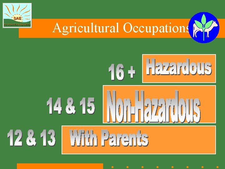 Agricultural Occupations 
