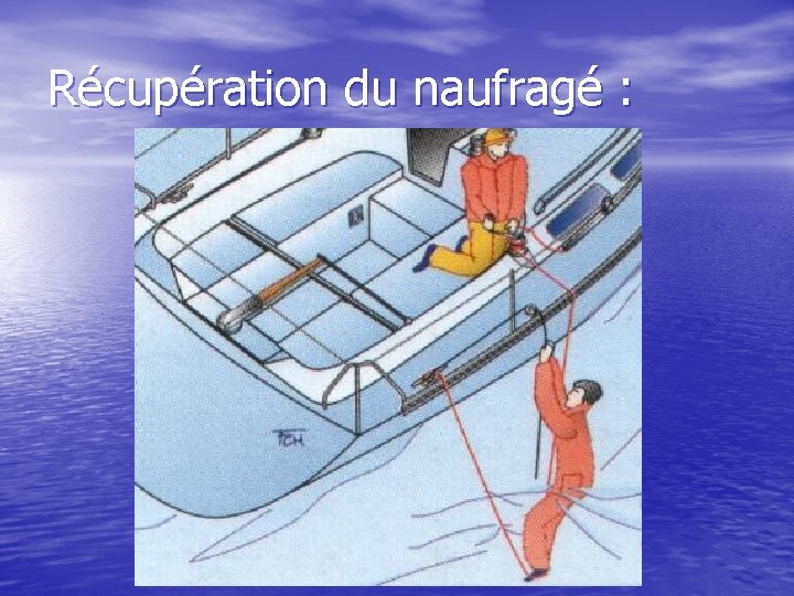 Récupération du naufragé : 