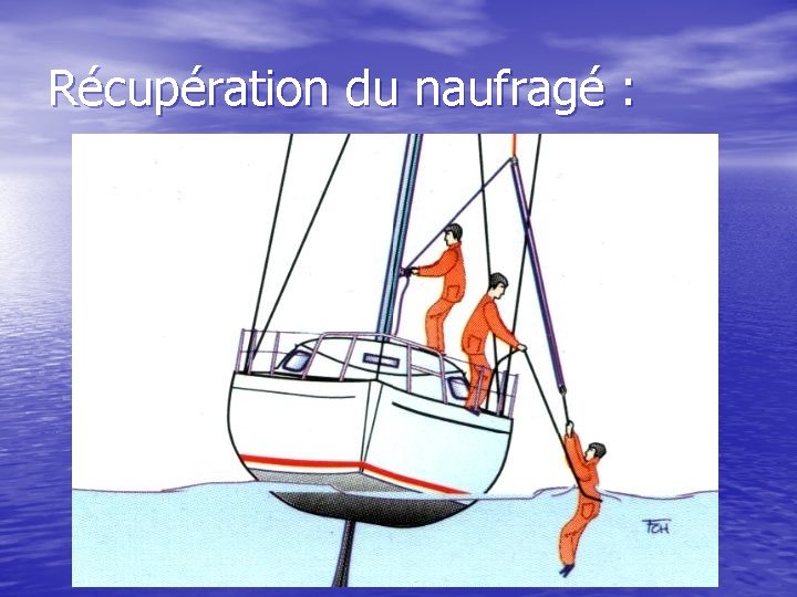 Récupération du naufragé : 