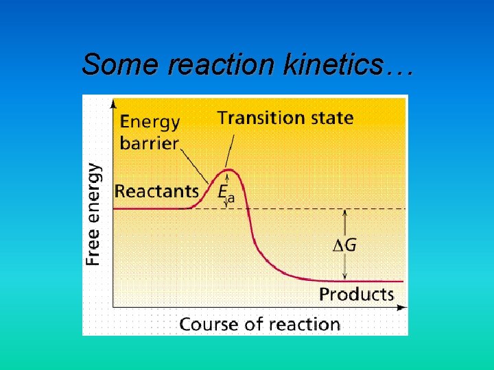Some reaction kinetics… 