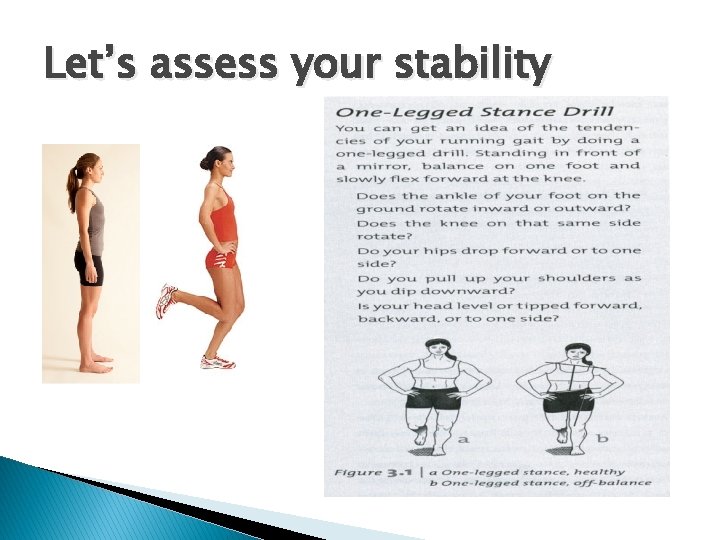 Let’s assess your stability 