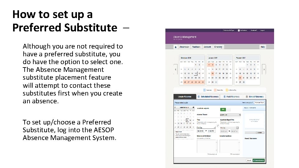 How to set up a Preferred Substitute – Although you are not required to