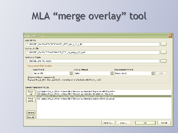 MLA “merge overlay” tool 26 