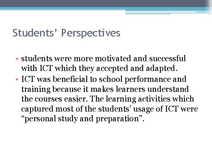 ICT adoption management in Higher Education Based on