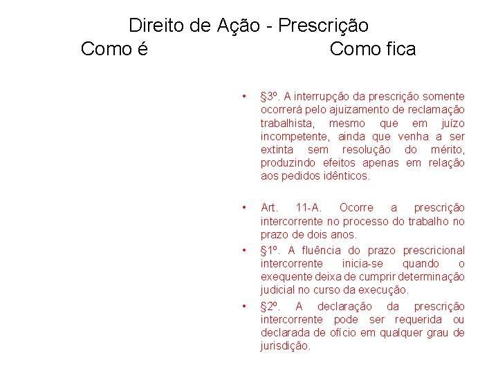 Direito de Ação - Prescrição Como é Como fica • § 3º. A interrupção