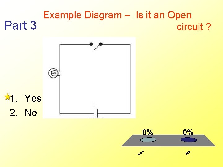 Part 3 1. Yes 2. No Example Diagram – Is it an Open circuit