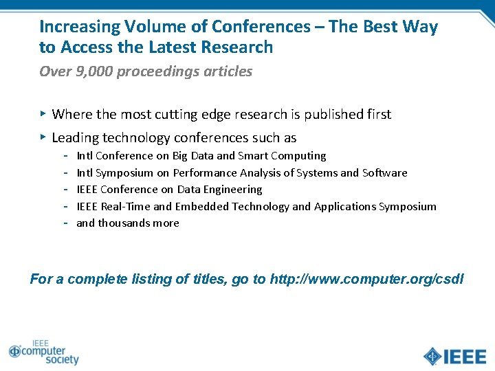 Increasing Volume of Conferences – The Best Way to Access the Latest Research Over