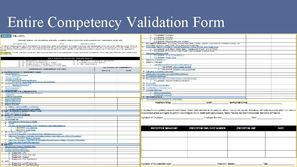 Entire Competency Validation Form 14  Entire Competency Validation Form 14