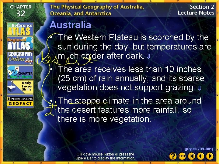 Australia • The Western Plateau is scorched by the sun during the day, but