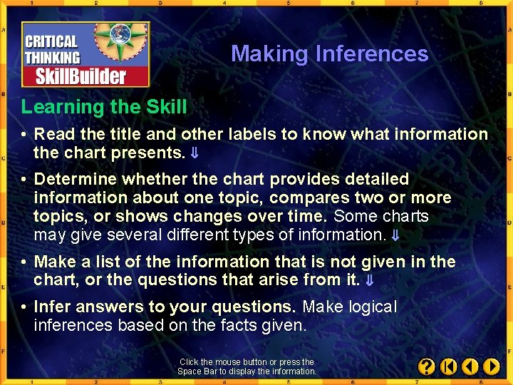 Making Inferences Learning the Skill • Read the title and other labels to know