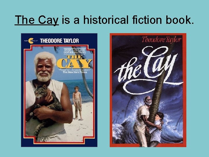 The Cay is a historical fiction book. 