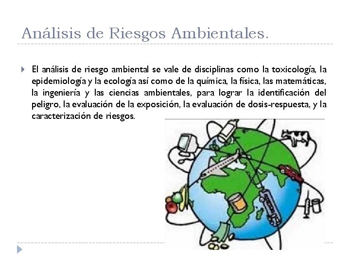 Análisis de Riesgos Ambientales. El análisis de riesgo ambiental se vale de disciplinas como