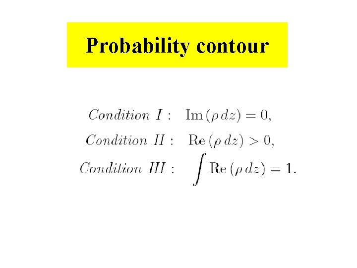 Probability contour 