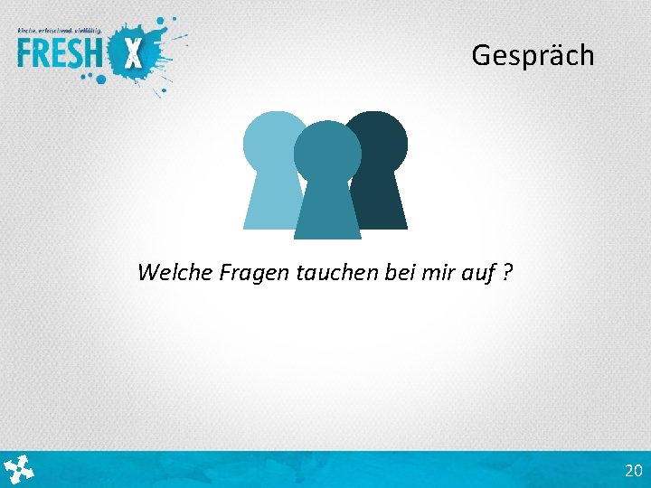 Gespräch Welche Fragen tauchen bei mir auf ? 20 