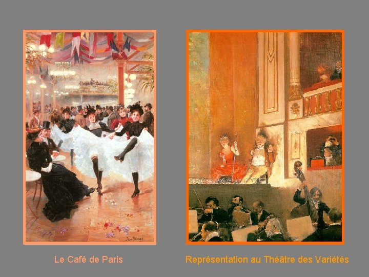 Le Café de Paris Représentation au Théâtre des Variétés 