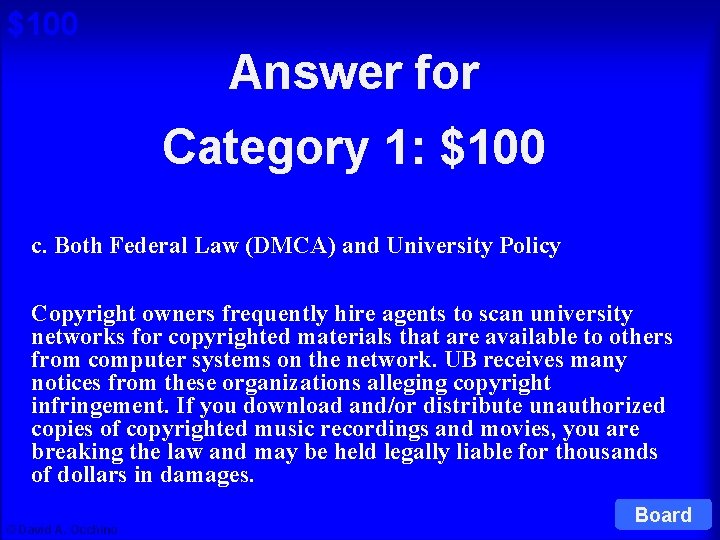 $100 Answer for Cat 1: $100 Q Category 1: $100 c. Both Federal Law