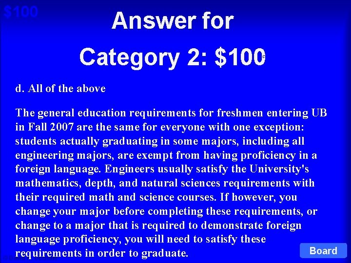 $100 Answer for Category 2: $100 Cat 2: $100 Q d. All of the