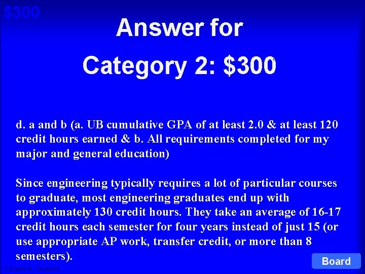 $300 Answer for Category 2: $300 Cat 2: $300 Q d. a and b