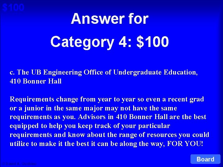 $100 Answer for Category 4: $100 Cat 4: $100 Q c. The UB Engineering