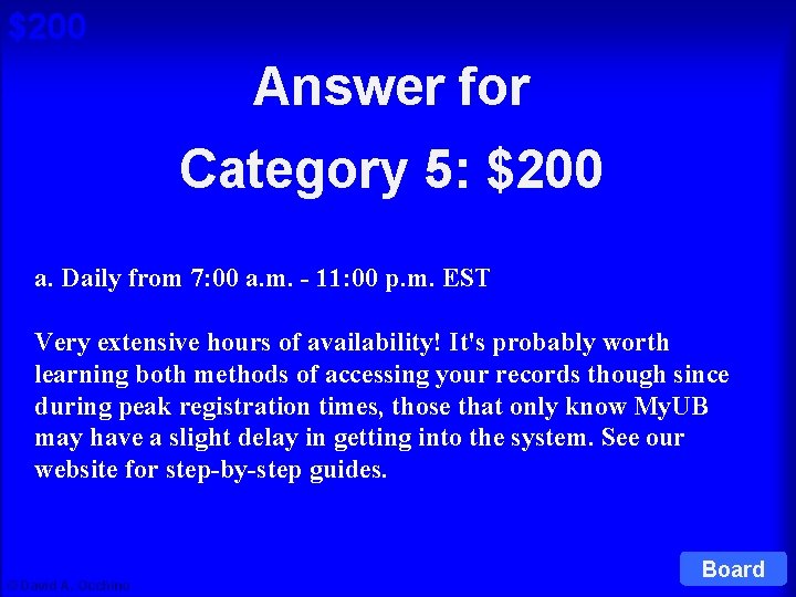 $200 Answer for Cat 5: $200 Q Category 5: $200 a. Daily from 7: