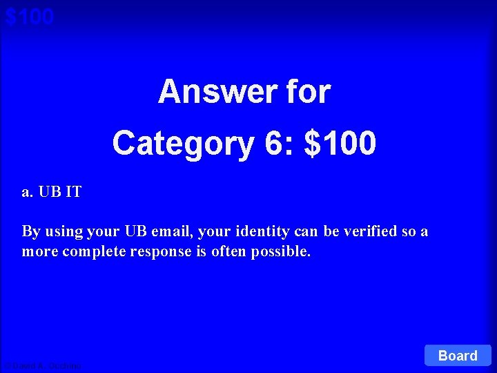 $100 Answer for Cat 6: $100 Q Category 6: $100 a. UB IT By