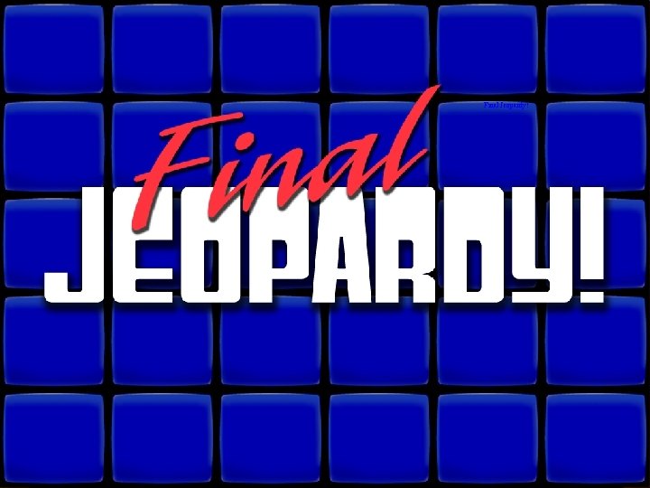 Final Jeopardy! © David A. Occhino 