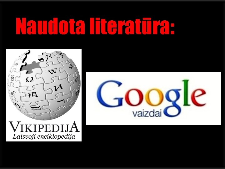 Naudota literatūra: 