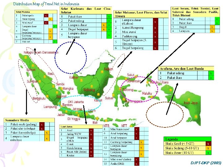 Distribution Map of Trawl Net in Indonesia DJPT-DKP (2005) 