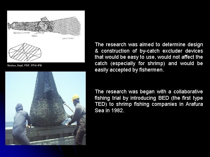 Source, Dept. PSP, FPIK-IPB The research was aimed to determine design & construction of