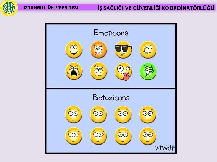 İSTANBUL ÜNİVERSİTESİ İŞ SAĞLIĞI VE GÜVENLİĞİ KOORDİNATÖRLÜĞÜ 27 