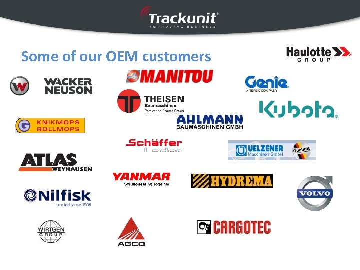 Some of our OEM customers 