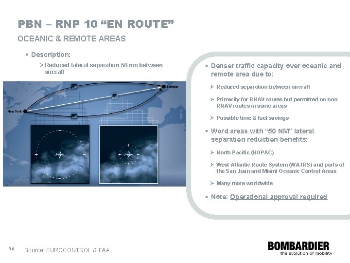 PBN – RNP 10 “EN ROUTE” © Bombardier Inc. (All Rights Reserved) OCEANIC &